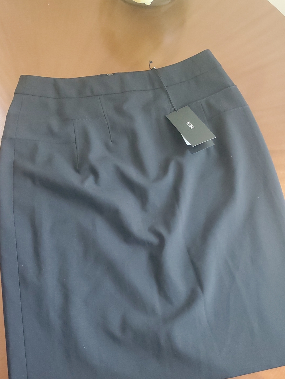 Hugo Boss Black Tailored Pencil Skirt Deep Black